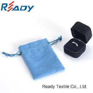 High Quality Blue Velvet Drawstring Pouch for Gift&Jewelry